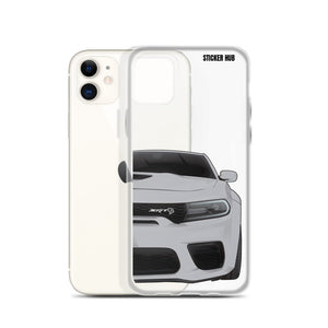 Silver Charger Hellcat (Widebody) - iPhone Case