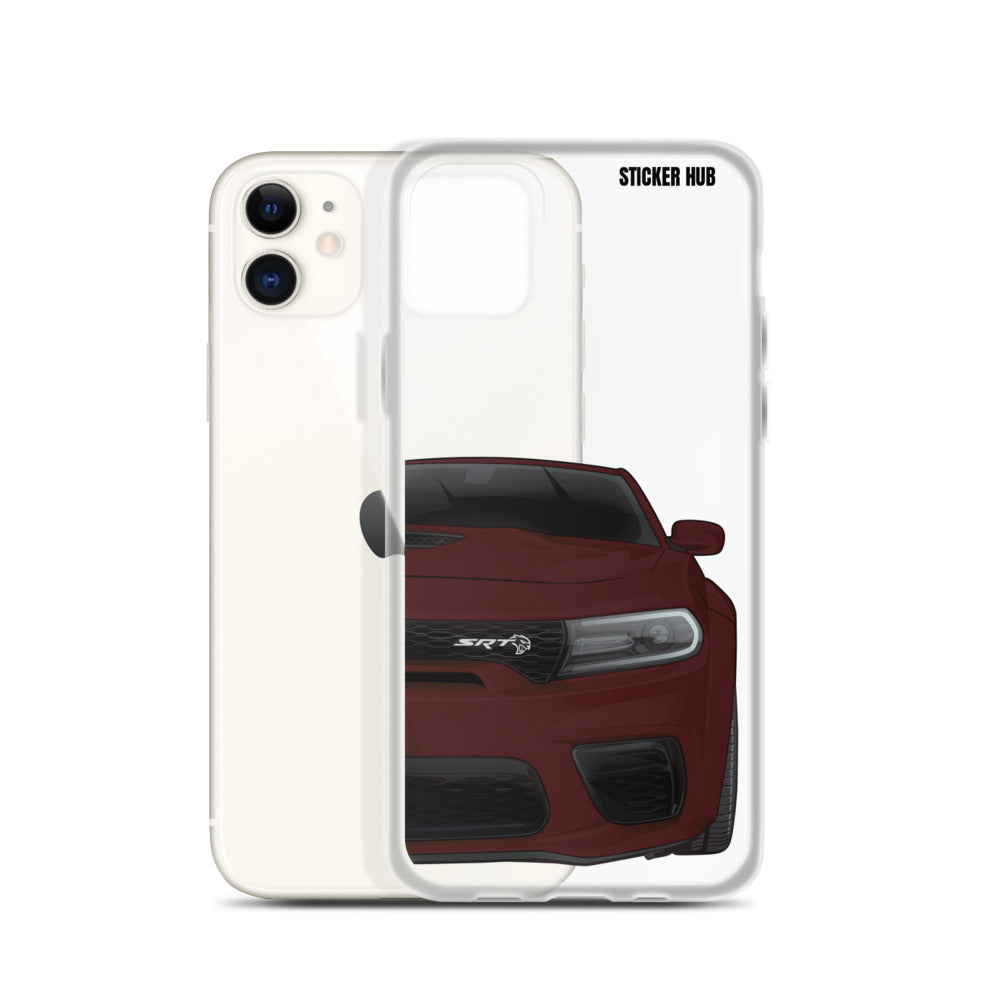 Octane Red Charger Hellcat (Widebody) - iPhone Case – Sticker Hub