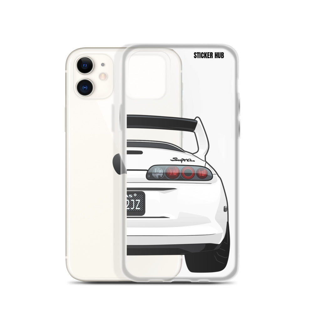 White Toyota Supra - iPhone Case