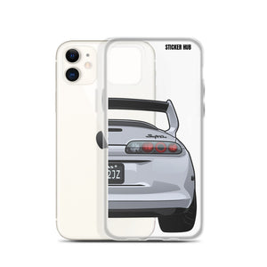 Silver Toyota Supra - iPhone Case