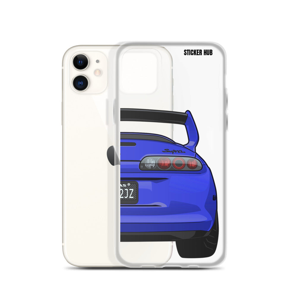 Blue Toyota Supra - iPhone Case