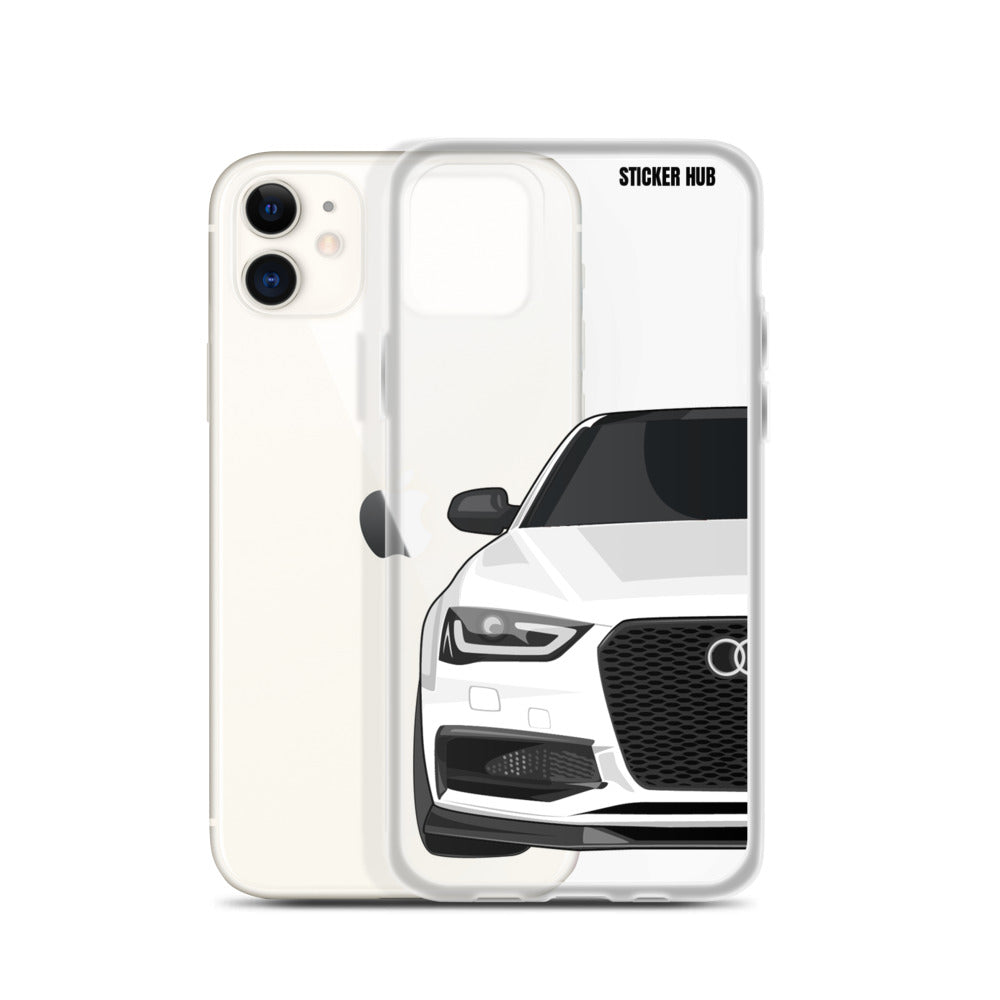 White B8.5 Audi S4 - iPhone Case