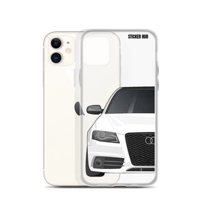 White B8 Audi S4 - iPhone Case