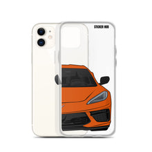 Load image into Gallery viewer, Sebring Orange C8 Corvette - iPhone Case