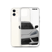 Load image into Gallery viewer, Silver C8 Corvette - iPhone Case