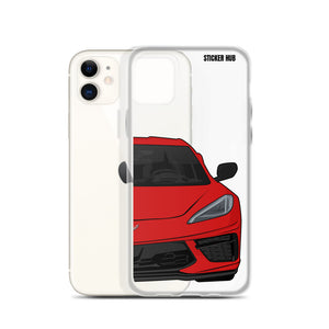 Torch Red C8 Corvette - iPhone Case