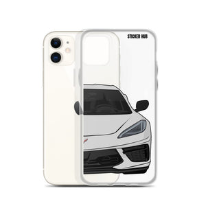 Ceramic Matrix Gray C8 Corvette - iPhone Case