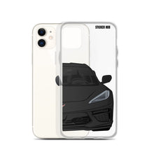 Load image into Gallery viewer, Black C8 Corvette - iPhone Case