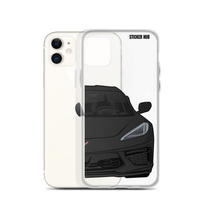 Black C8 Corvette - iPhone Case