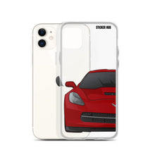 Load image into Gallery viewer, Crystal Red C7 Corvette Stingray - iPhone Case