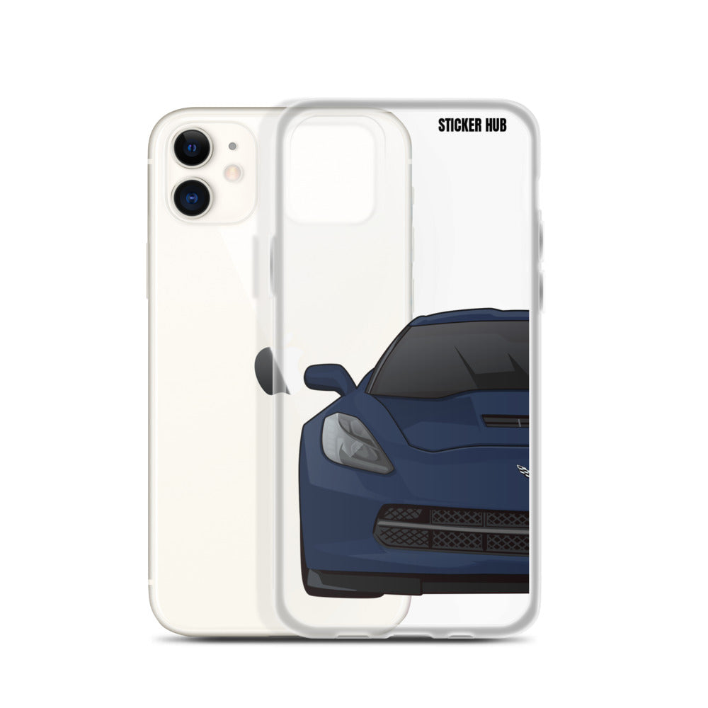 Night Race Blue C7 Corvette Stingray -iPhone Case