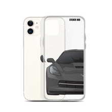 Load image into Gallery viewer, Gray C7 Corvette Stingray - iPhone Case