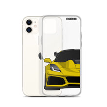 Load image into Gallery viewer, Yellow C7 Corvette Zr1 - iPhone Case