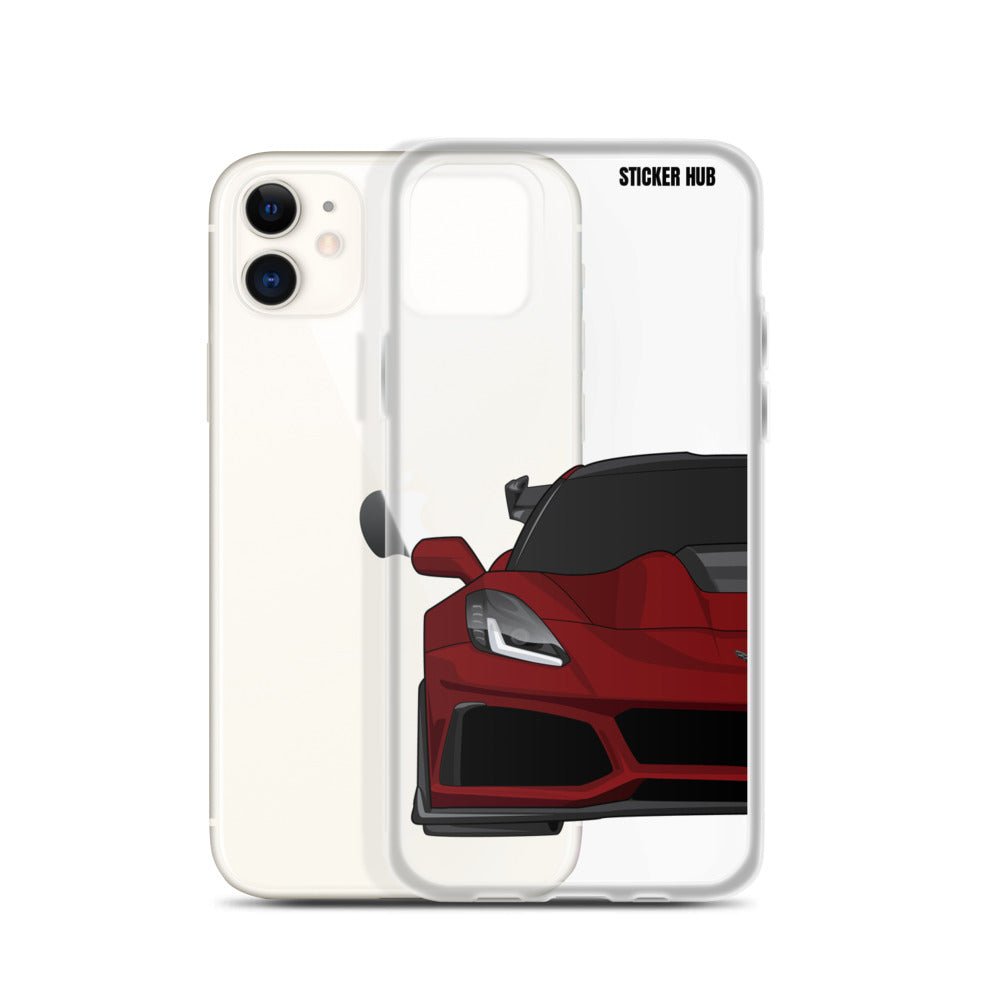 Long Beach Red C7 Corvette Zr1 - iPhone Case