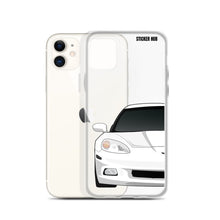 Load image into Gallery viewer, White C6 Corvette - iPhone Case