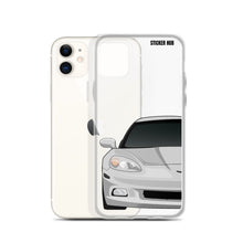 Load image into Gallery viewer, Silver C6 Corvette - iPhone Case