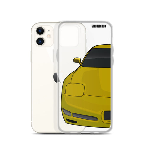 Millennium Yellow C5 Corvette Z06 - iPhone Case