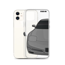 Load image into Gallery viewer, Pewter Gray C5 Corvette Z06 - iPhone Case