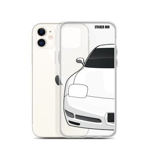 White C5 Corvette Z06 - iPhone Case