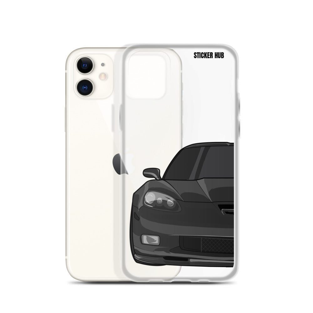 Black C6 Corvette Z06 - iPhone Case