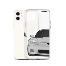 Load image into Gallery viewer, Silver C6 Corvette Z06 - iPhone Case