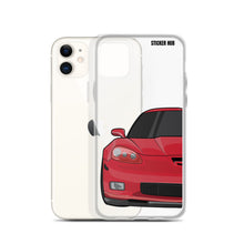 Load image into Gallery viewer, Victory Red C6 Corvette Z06 - iPhone Case