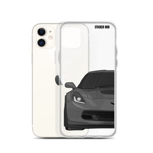 Load image into Gallery viewer, Gray C7 Corvette Z06 - iPhone Case