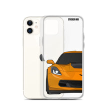 Load image into Gallery viewer, Sebring Orange C7 Corvette Z06 - iPhone Case