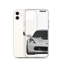 Load image into Gallery viewer, Silver C7 Corvette Z06 - iPhone Case