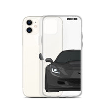 Load image into Gallery viewer, Black C7 Corvette Z06 - iPhone Case