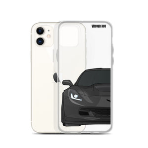 Black C7 Corvette Z06 - iPhone Case