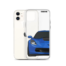 Load image into Gallery viewer, Laguna Blue C7 Corvette Z06 - iPhone Case