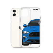 Load image into Gallery viewer, Blue 18-21 Mustang 5.0 - iPhone Case