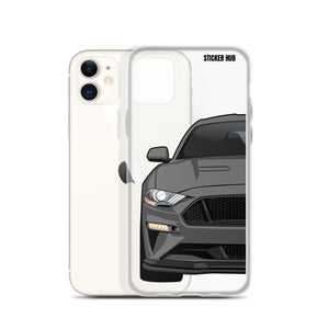 Gray 18-21 Mustang 5.0 - iPhone Case