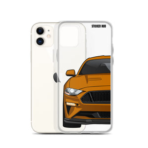 Orange 18-21 Mustang 5.0 - iPhone Case