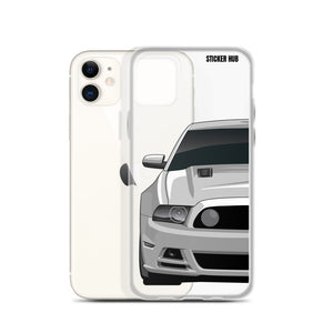 Silver 13-14 Mustang 5.0 - iPhone Case