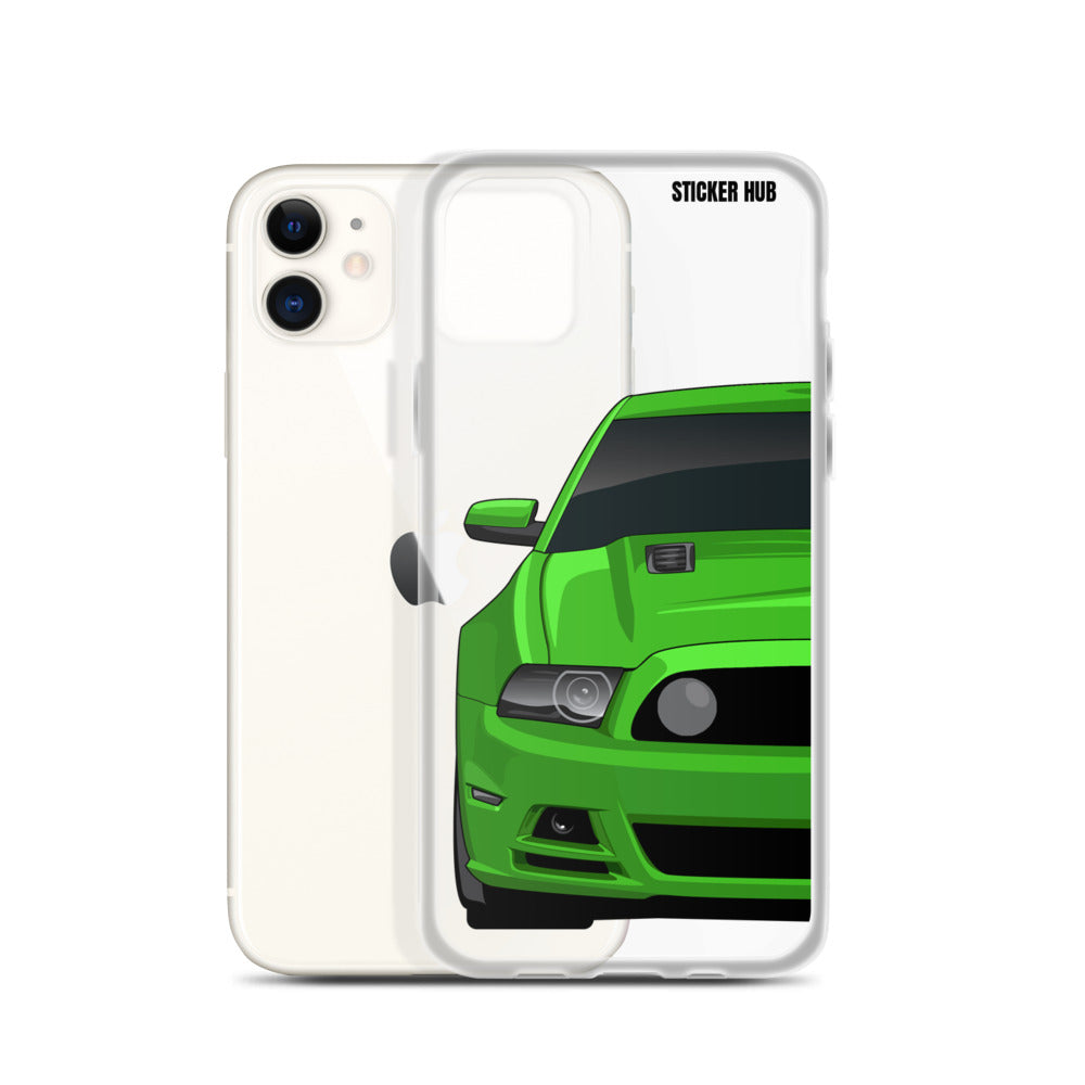 Green 13-14 Mustang 5.0 - iPhone Case