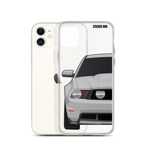 Silver 11-12 Mustang 5.0 - iPhone Case