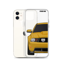 Load image into Gallery viewer, Yellow 11-12 Mustang 5.0 - iPhone Case