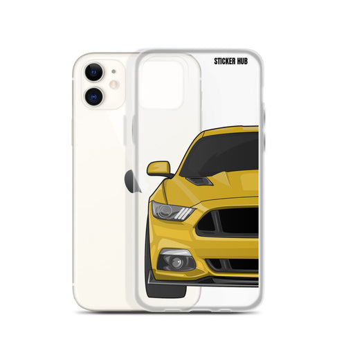 Yellow 15-17 Mustang 5.0 - iPhone Case