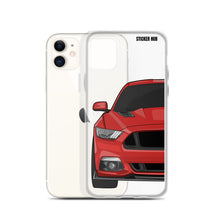 Load image into Gallery viewer, Race Red 15-17 Mustang 5.0 - iPhone Case