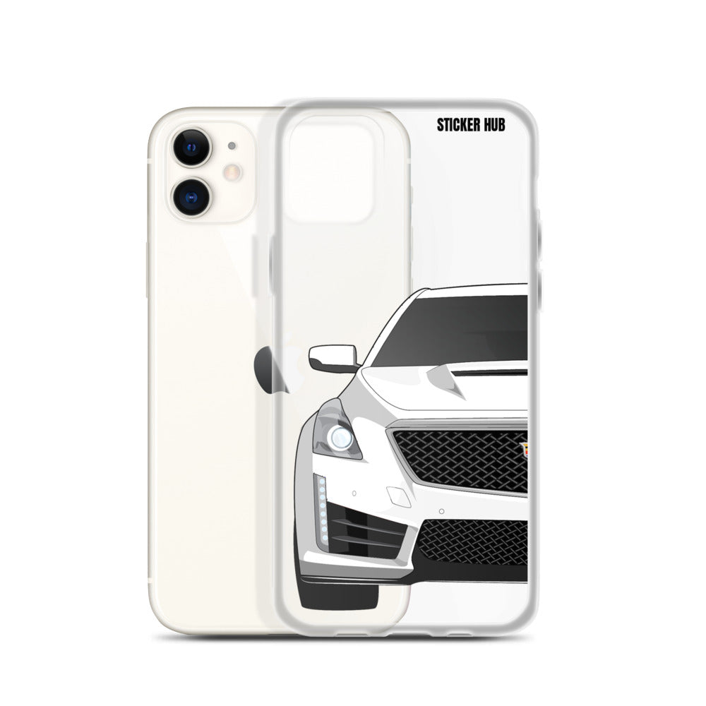 White Cadillac CTS-V - iPhone Case