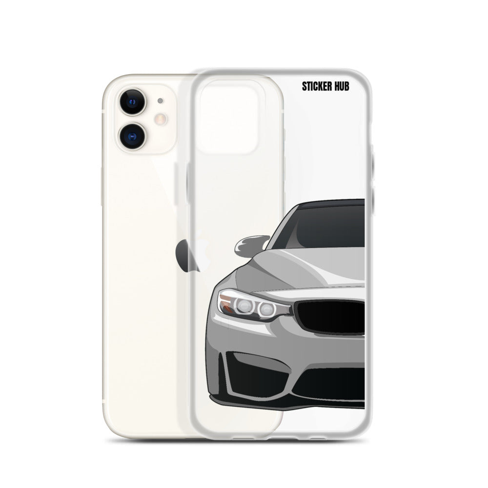 Silver BMW F80 - iPhone Case