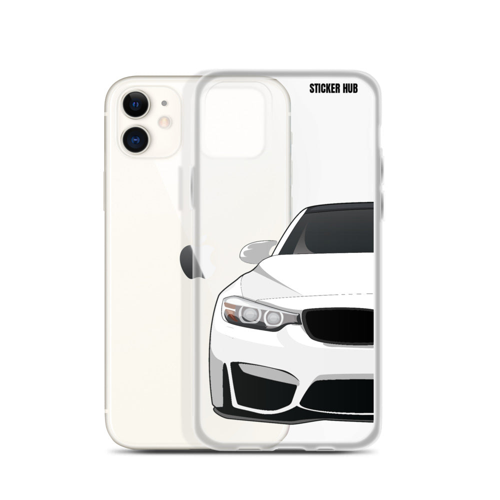 White BMW F80 - iPhone Case