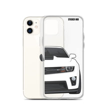 Load image into Gallery viewer, White 5th Gen Camaro ZL1 - iPhone Case