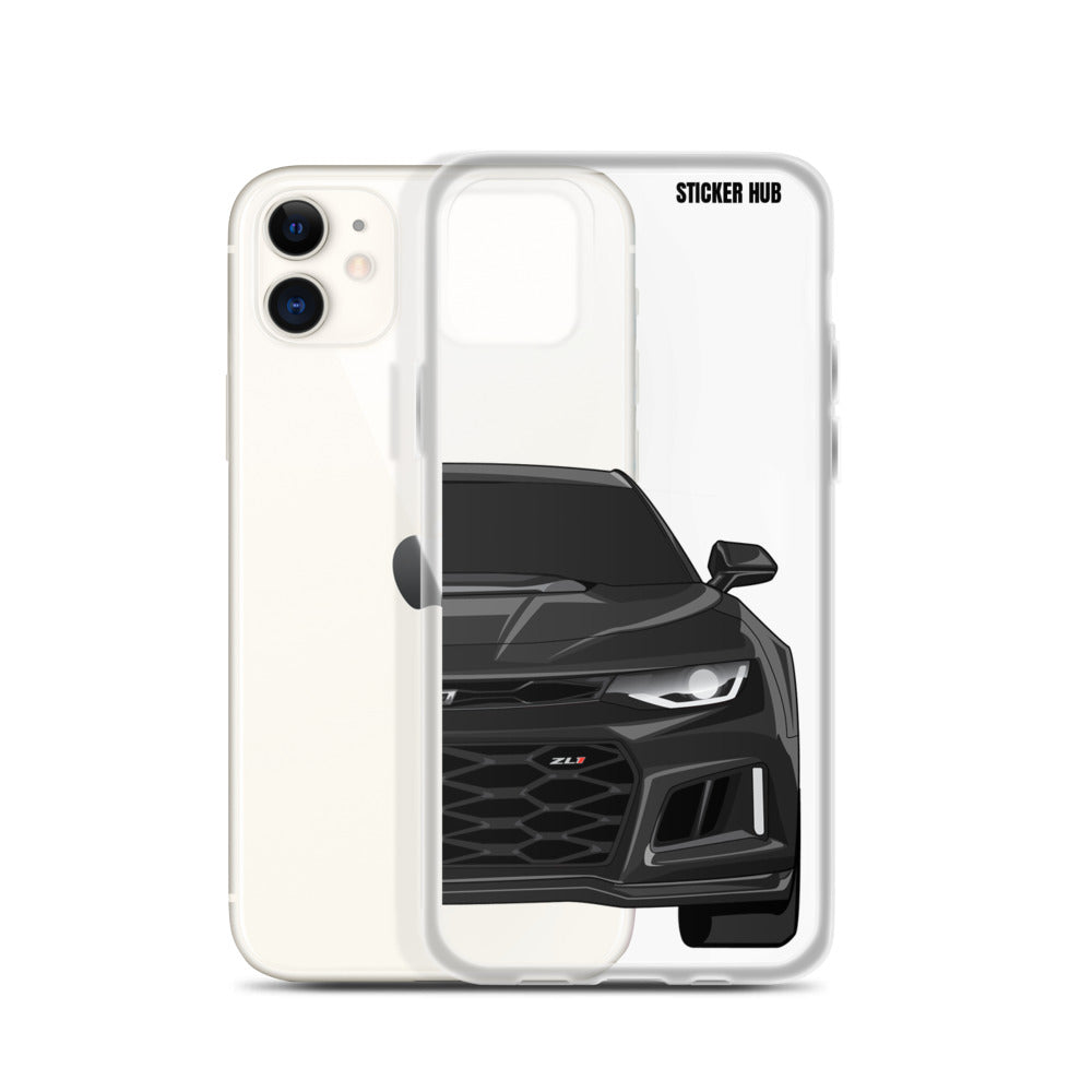 Black 6th Gen Camaro ZL1 - iPhone Case