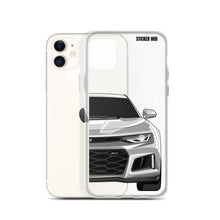 Load image into Gallery viewer, Silver 6th Gen Camaro ZL1 - iPhone Case