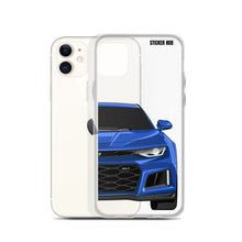 Load image into Gallery viewer, Hyper Blue 6th Gen Camaro ZL1 - iPhone Case