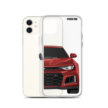 Load image into Gallery viewer, Garnet Red 6th Gen Camaro ZL1 - iPhone Case