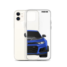 Load image into Gallery viewer, Hyper Blue 6th Gen Camaro ZL1 1LE - iPhone Case